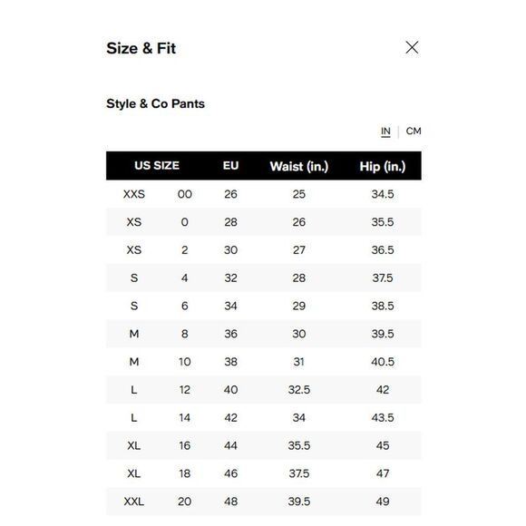 Style & Co Stretch Wide Leg Pants - Picture 4 of 4